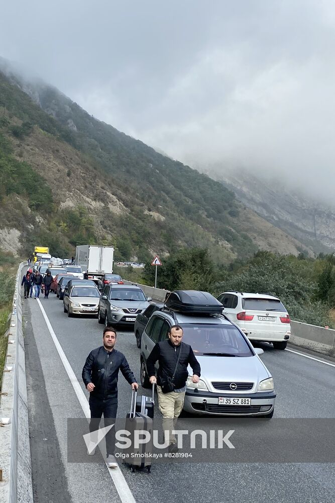 Russia Border Crossings Traffic Jams