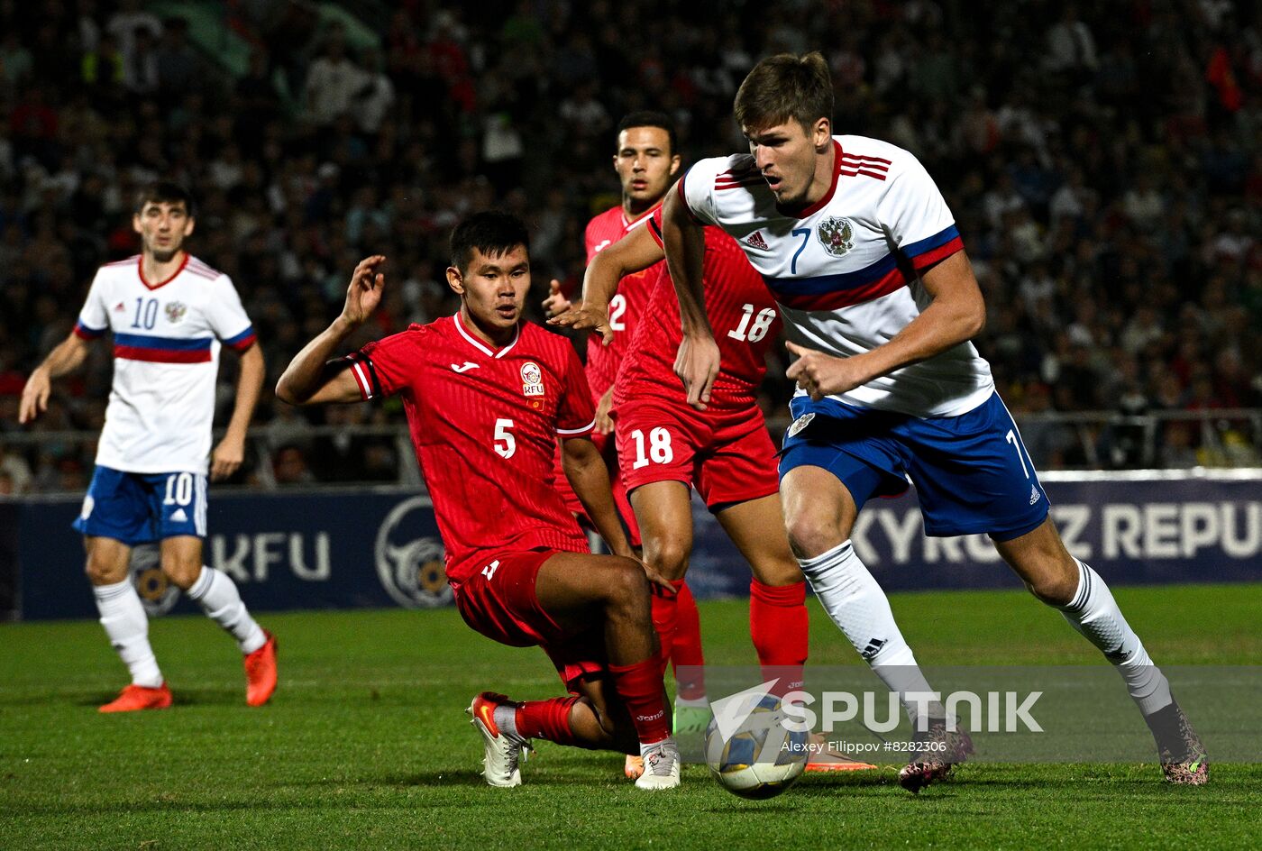 Kyrgyzstan Soccer Friendly Kyrgyzstan - Russia