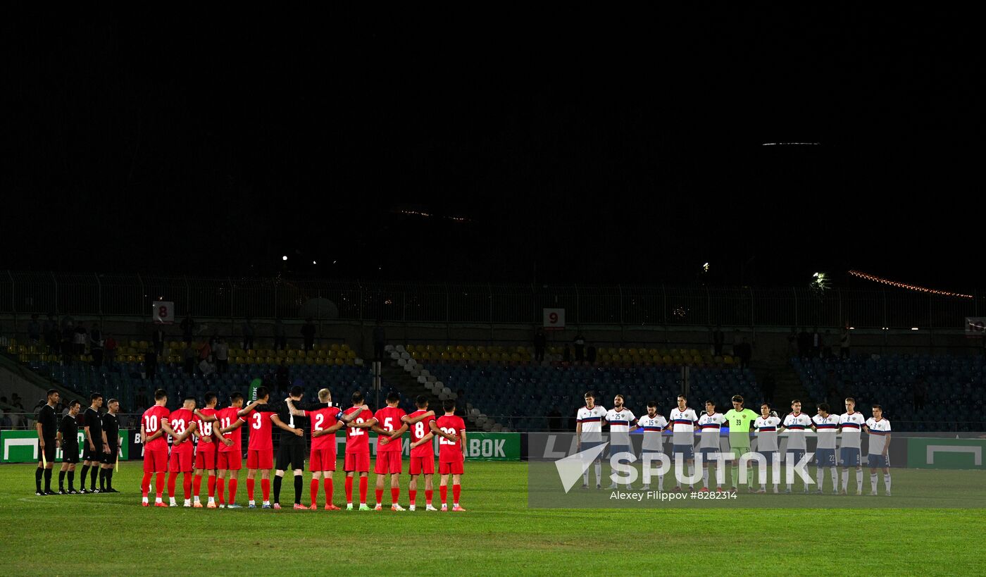 Kyrgyzstan Soccer Friendly Kyrgyzstan - Russia