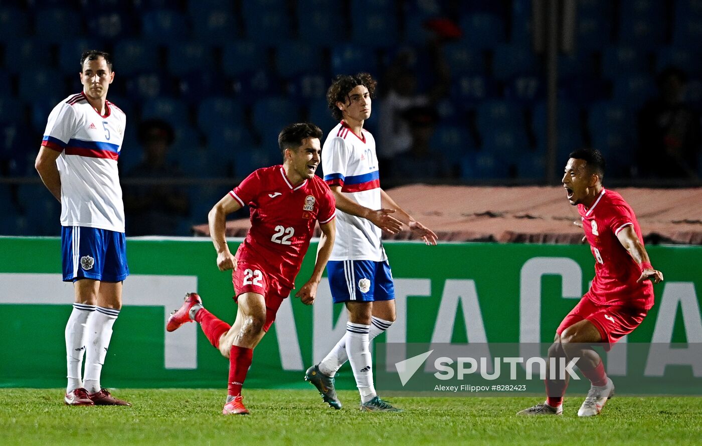 Kyrgyzstan Soccer Friendly Kyrgyzstan - Russia