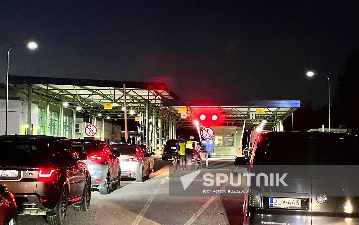 Russia Border Crossings Traffic Jams