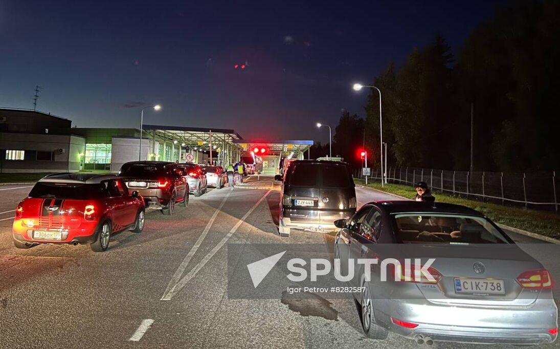 Russia Border Crossings Traffic Jams
