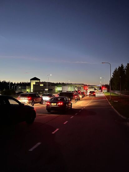 Russia Border Crossings Traffic Jams
