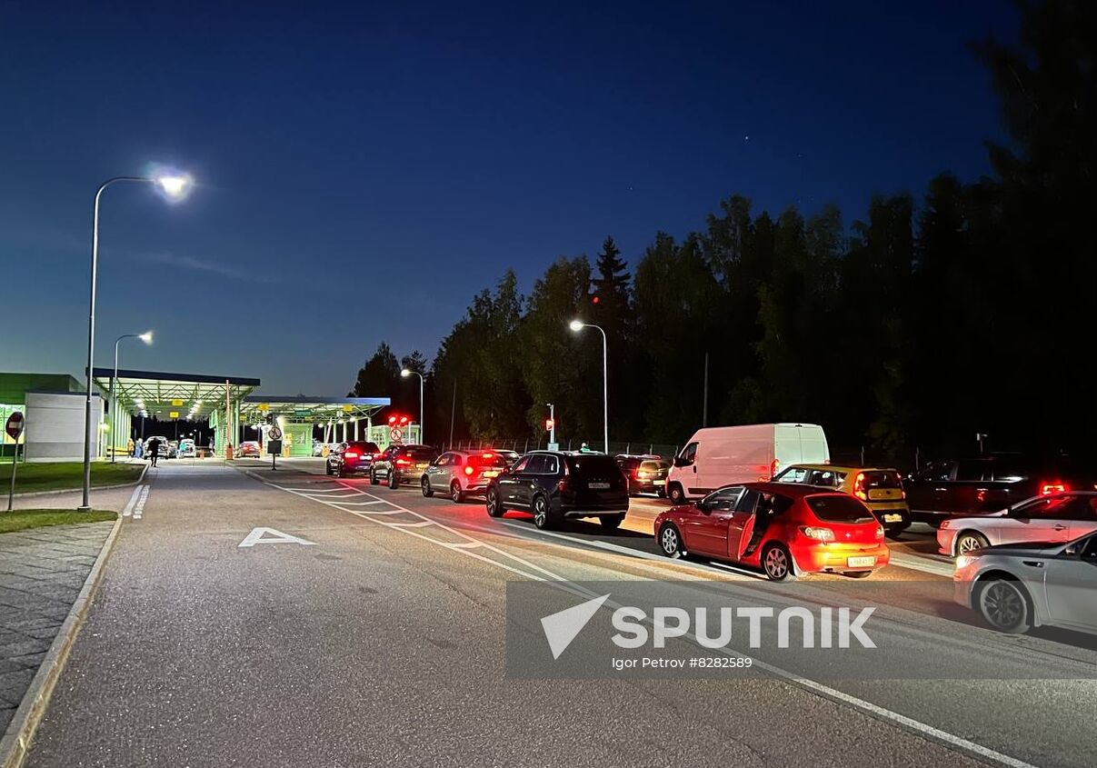 Russia Border Crossings Traffic Jams