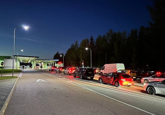 Russia Border Crossings Traffic Jams