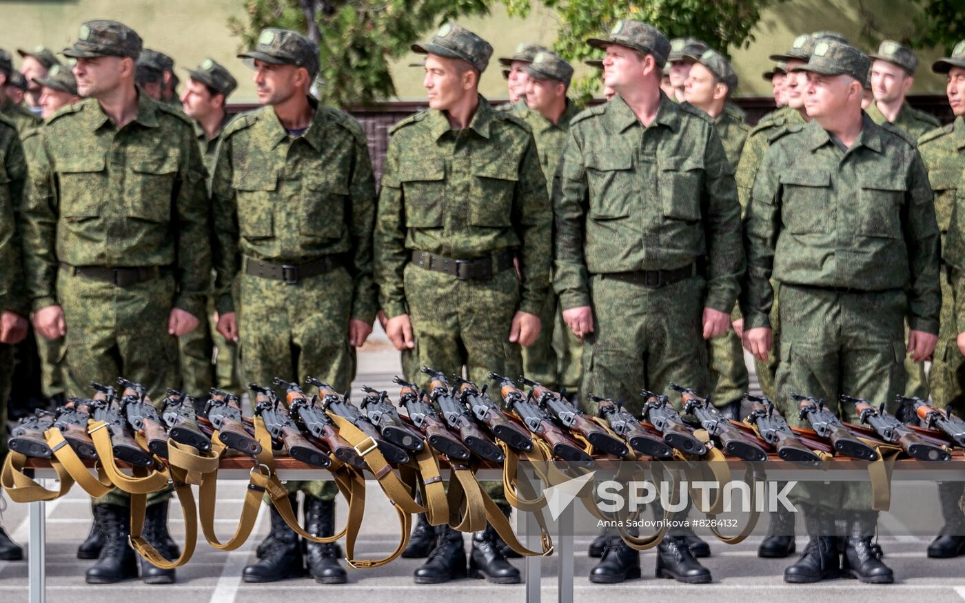 Russia Partial Mobilisation Oath Taking