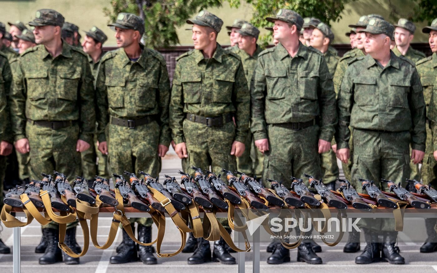 Russia Partial Mobilisation Oath Taking