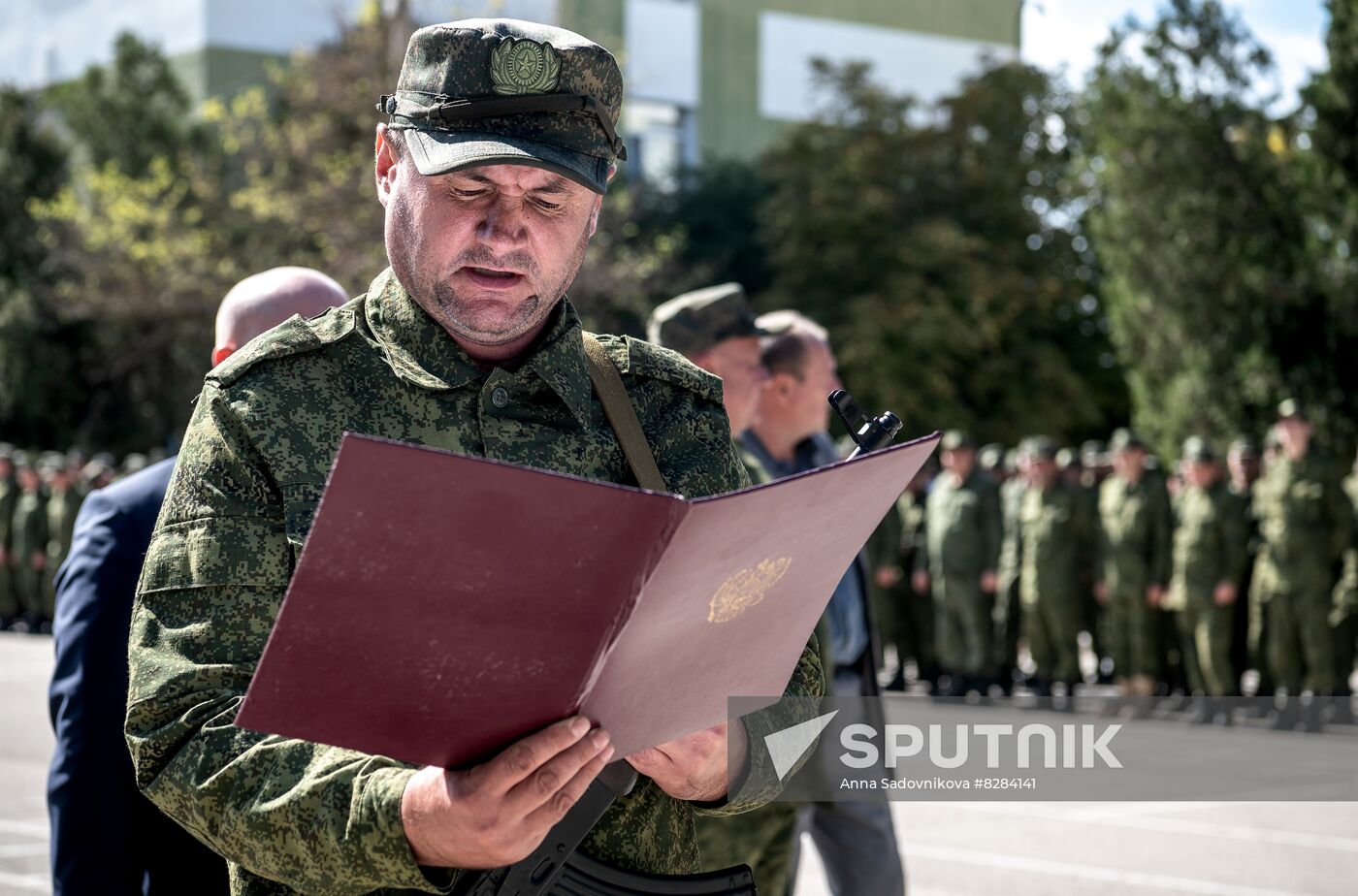 Russia Partial Mobilisation Oath Taking