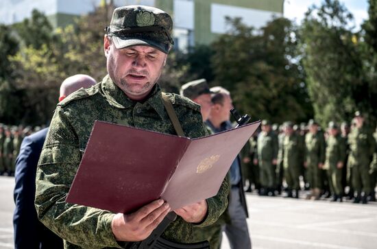 Russia Partial Mobilisation Oath Taking