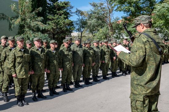 Russia Partial Mobilisation Oath Taking