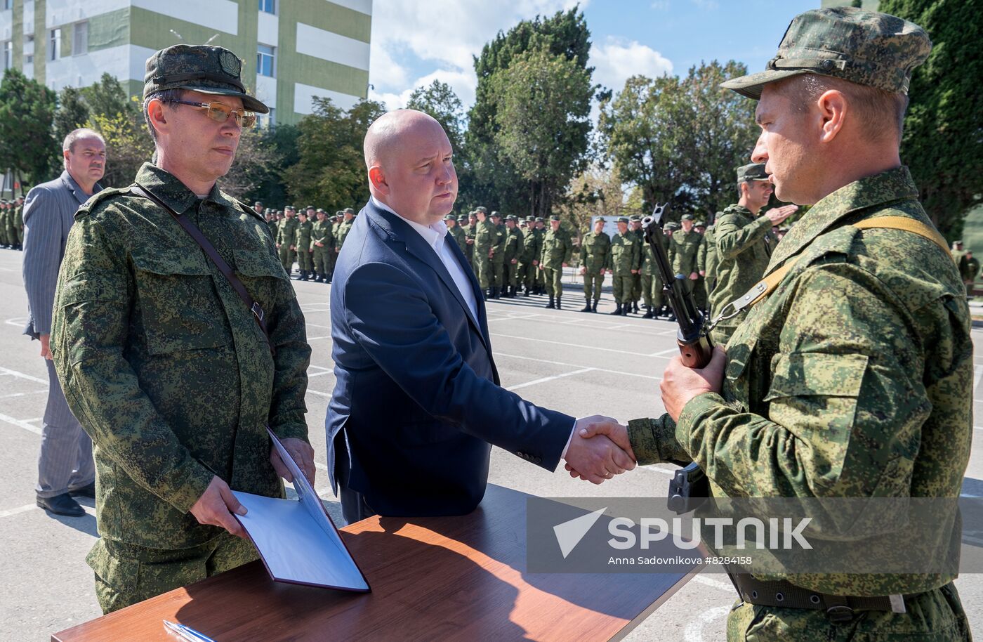 Russia Partial Mobilisation Oath Taking
