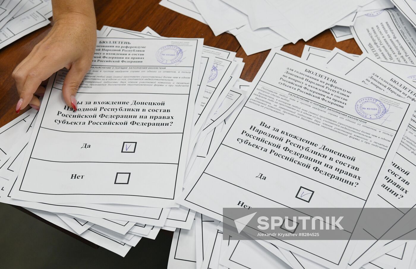 Russia Joining Referendum Vote Counting