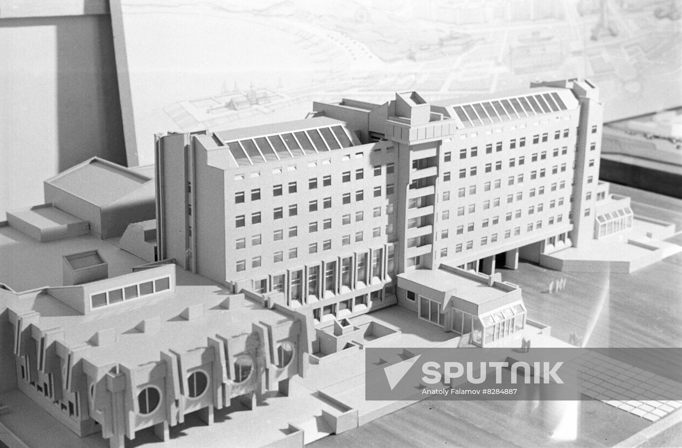 Mock-up of youth center building in Yakutsk