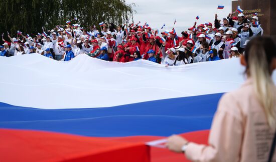 LPR Russia Joining Referendum Support Rally