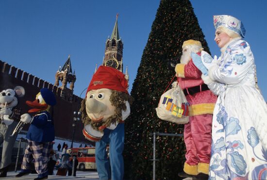 New Year festivities on Red Square