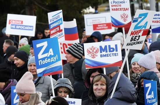 Russia New Territories Accession Celebrations Regions