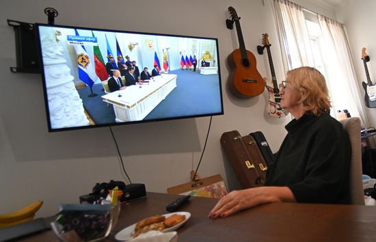 Russia Putin New Territories Accession Broadcast