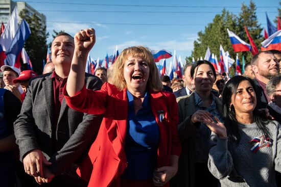 DPR LPR Russia Accession Celebrations