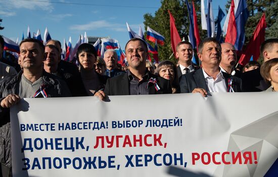 DPR LPR Russia Accession Celebrations