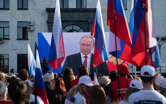 Russia Putin New Territories Accession Broadcast