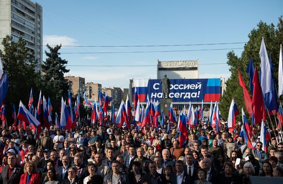 DPR LPR Russia Accession Celebrations