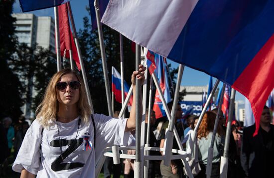 DPR LPR Russia Accession Celebrations