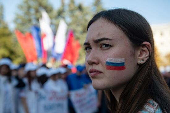 DPR LPR Russia Accession Celebrations