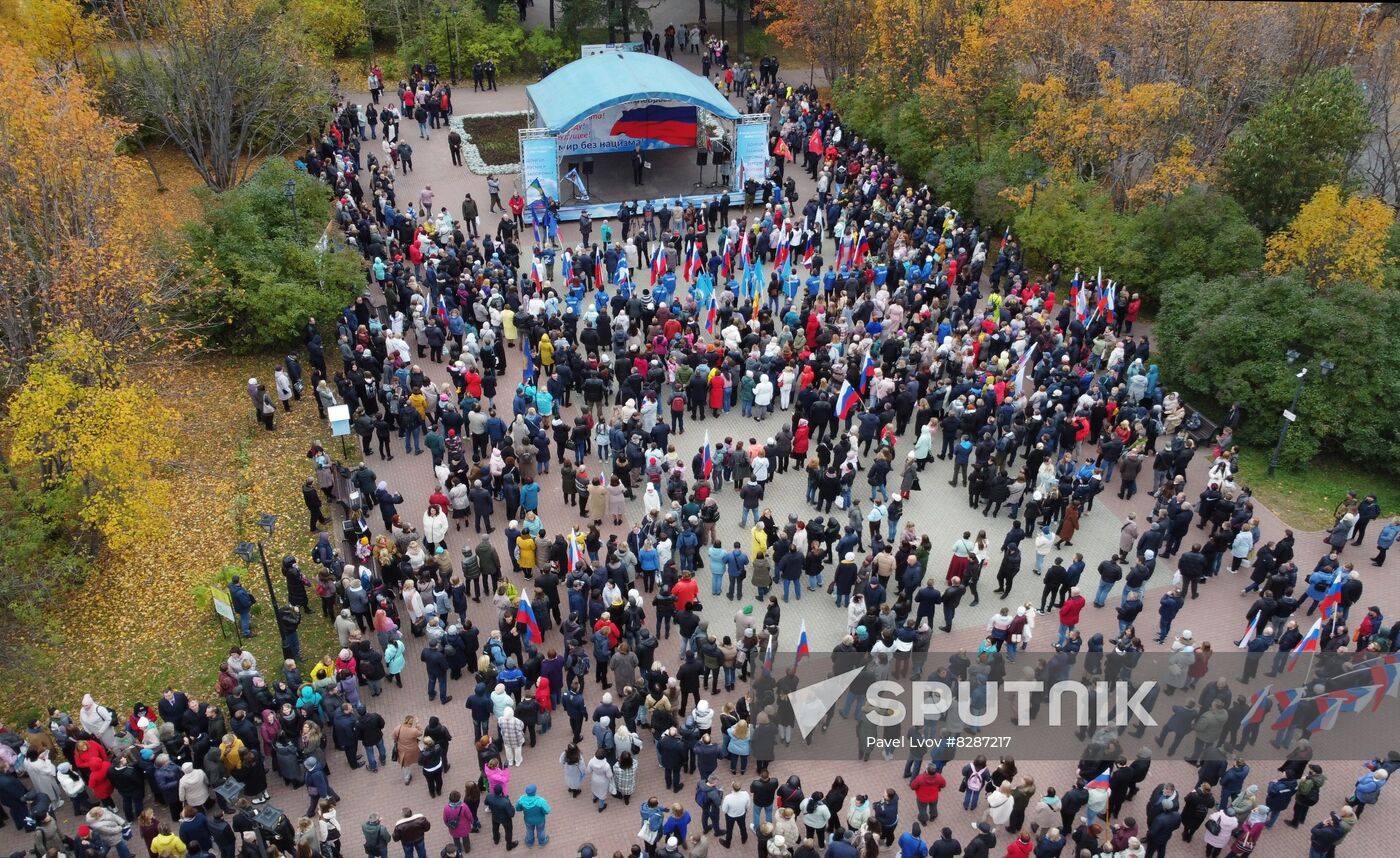 Russia New Territories Accession Celebrations Regions