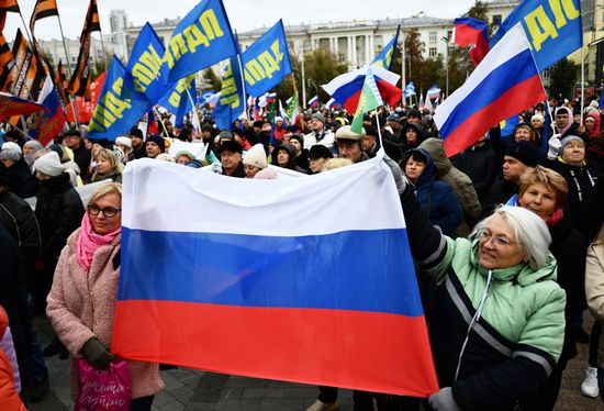 Russia New Territories Accession Celebrations Regions