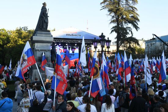 Russia New Territories Accession Celebrations Regions