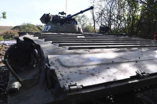 LPR Russia Ukraine Military Operation Tank Unit