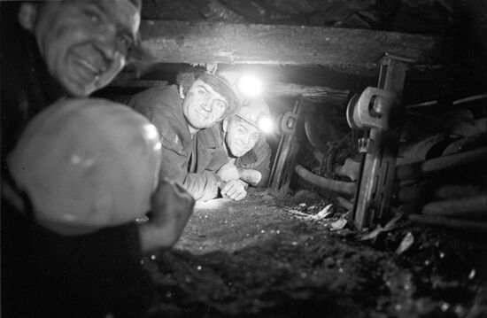 Socialist Donbass coal mine