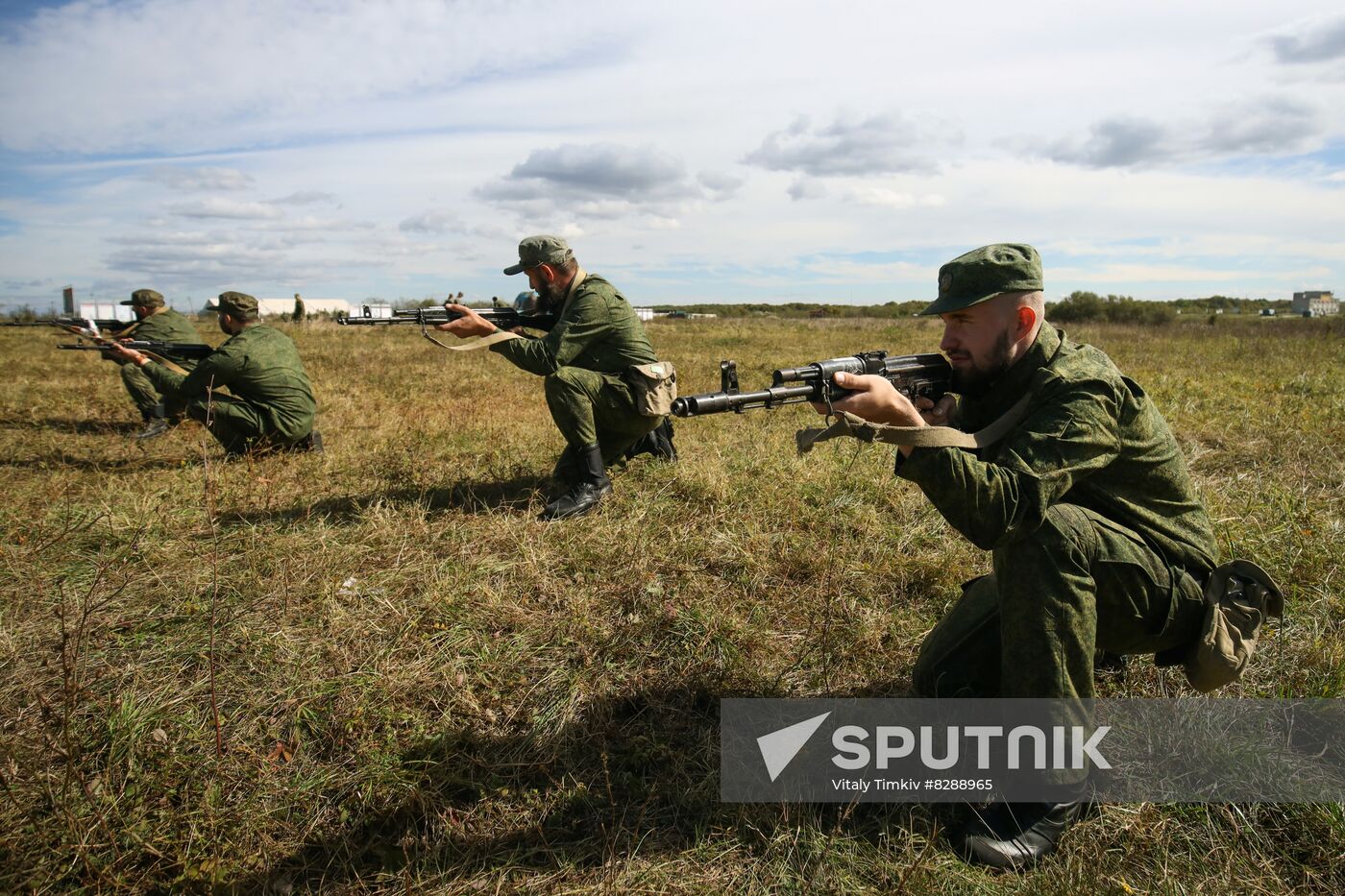 Russia Ukraine Military Operation Partial Mobilisation Training
