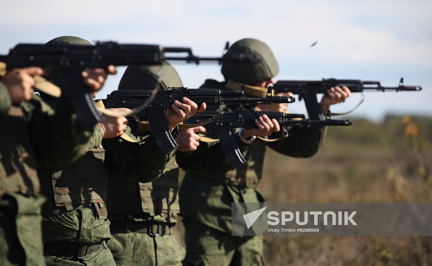 Russia Ukraine Military Operation Partial Mobilisation Training