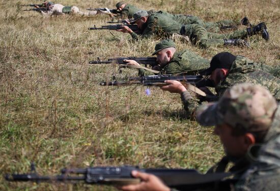 Russia Ukraine Military Operation Partial Mobilisation Training