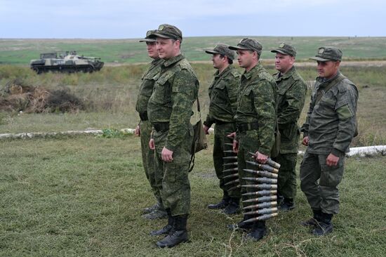 Russia Ukraine Military Operation Partial Mobilisation Training