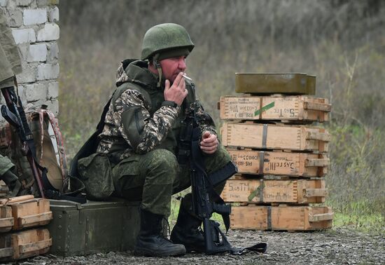 DPR Russia Ukraine Military Operation Partial Mobilisation Training