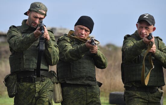 DPR Russia Ukraine Military Operation Partial Mobilisation Training