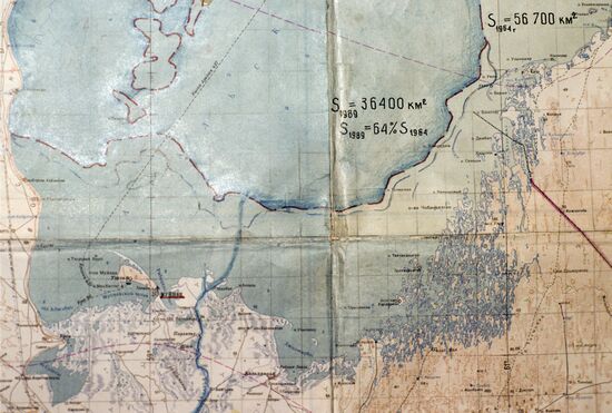 Aral Sea drying up