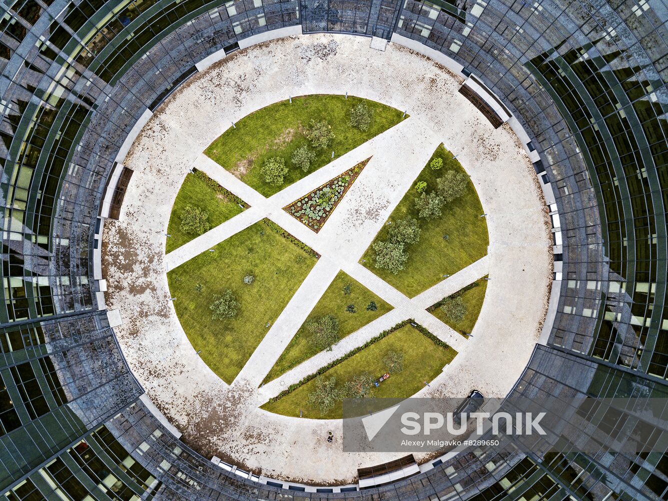 Courtyard of first building of Innopolis technology park