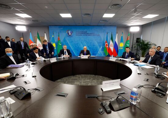 Russia Mishustin Caspian Economic Forum