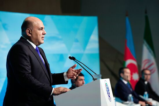 Russia Mishustin Caspian Economic Forum