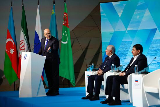 Russia Mishustin Caspian Economic Forum