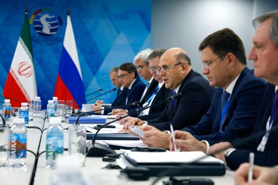 Russia Mishustin Caspian Economic Forum