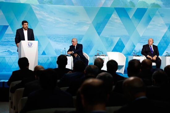 Russia Mishustin Caspian Economic Forum