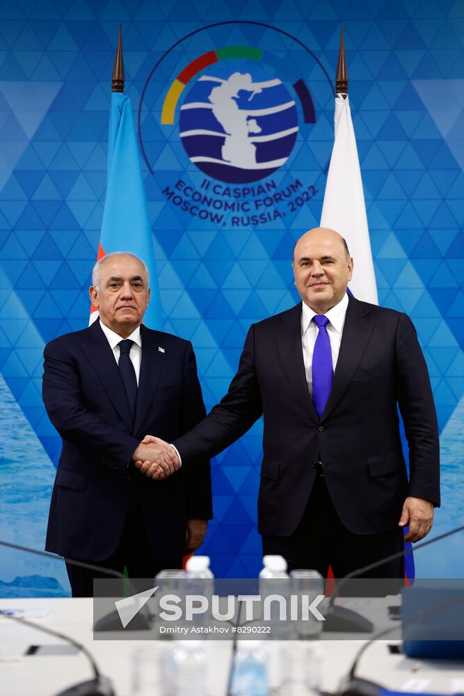 Russia Mishustin Caspian Economic Forum