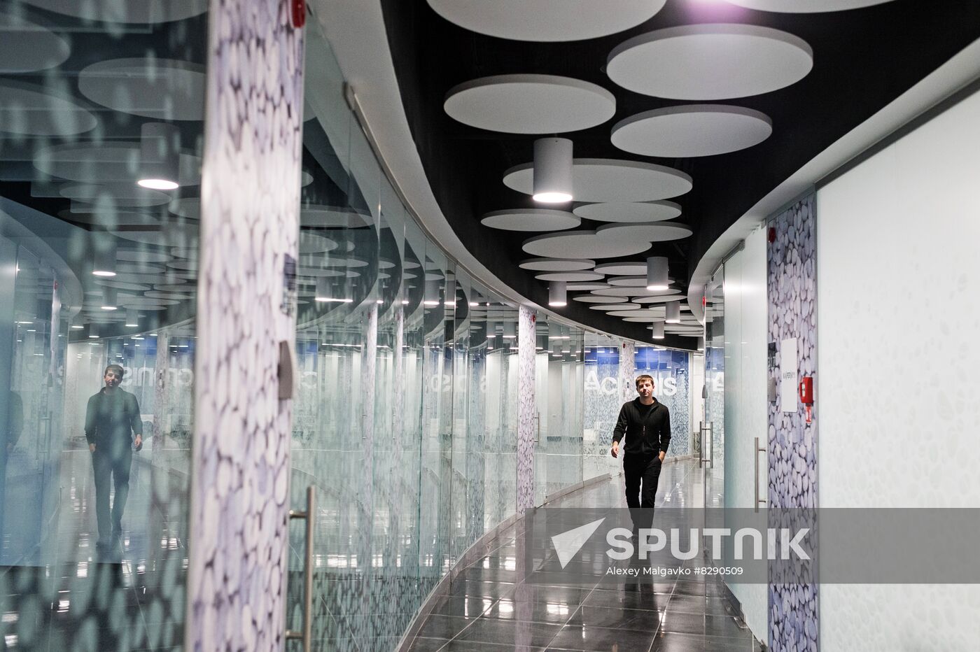 Building of Popov administrative business center, part of Innopolis special economic zone