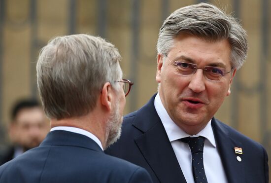 Czech Republic European Political Community Summit Participants Arrival