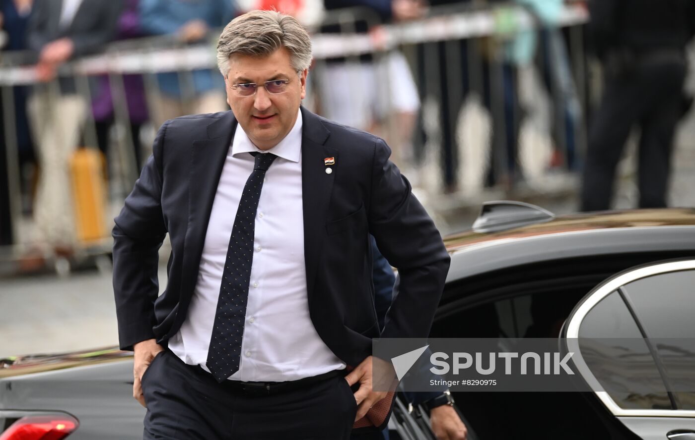 Czech Republic European Political Community Summit Participants Arrival