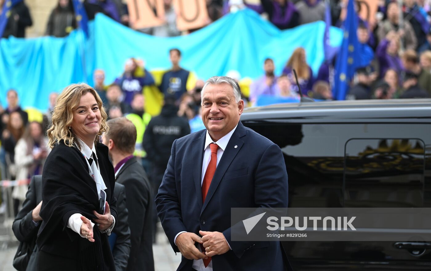 Czech Republic European Political Community Summit Arrival